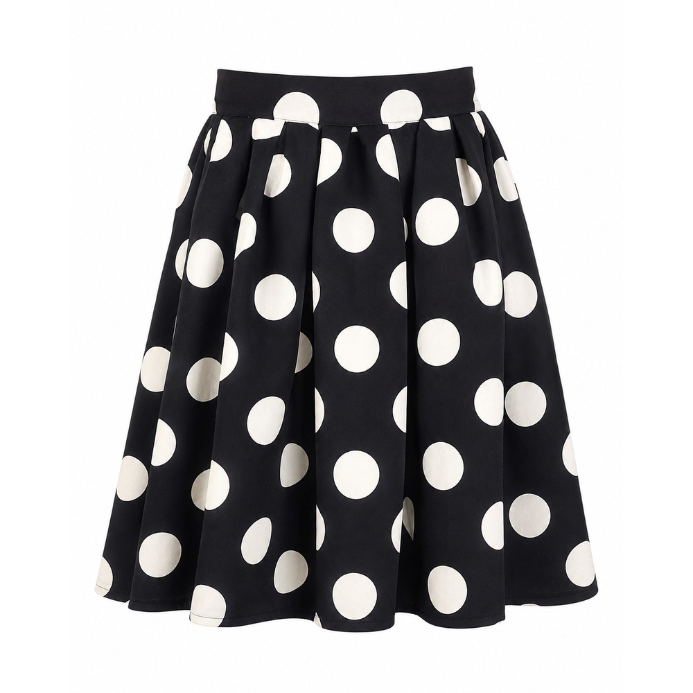 Tara Lynn's Polka Dot Skirt Womens Medium Black White Minnie Mouse Inspired Foam